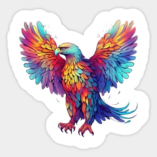 Colorful Eagle #2 Sticker